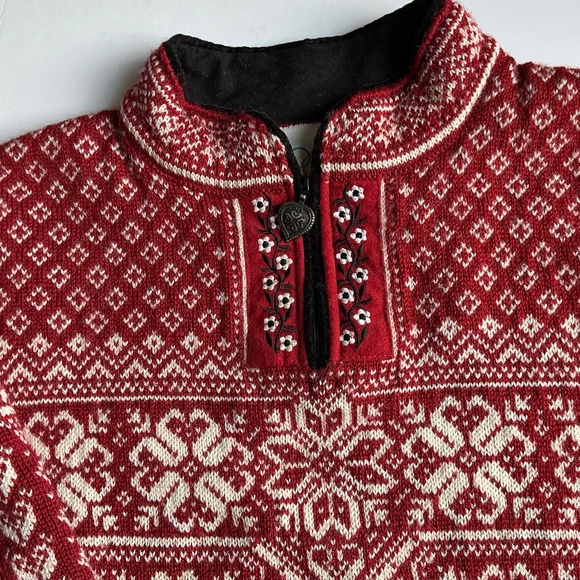 Dale of Norway Olympic, ١/4 zip women pullover Sz M made in Norway 🇳🇴 - Picture 9 of 11